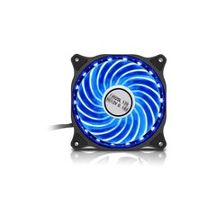 Ventilaator 12cm Mängu 15x LED sinine 4-Pin Molex цена и информация | Компьютерные вентиляторы | kaup24.ee