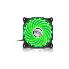 Ventilaator Fan Bandit 120 x 120 mm BanditPower BP-F15RG Gaming 15x LED, Molex 4-Pin, roheline цена и информация | Компьютерные вентиляторы | kaup24.ee