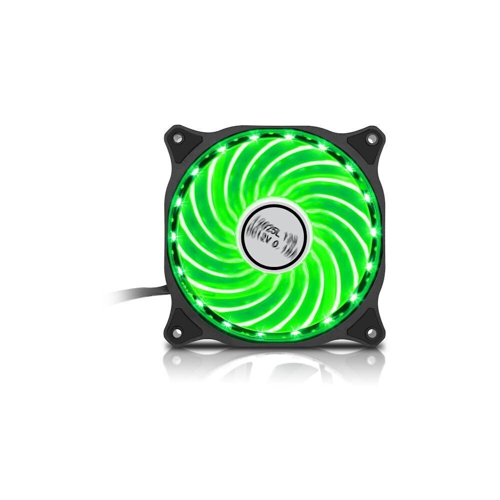 Ventilaator Fan Bandit 120 x 120 mm BanditPower BP-F15RG Gaming 15x LED, Molex 4-Pin, roheline цена и информация | Arvuti ventilaatorid | kaup24.ee