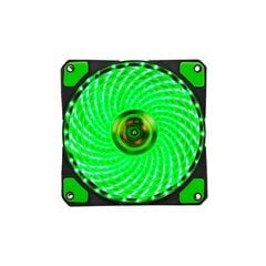 Ventilaator Fan Bandit 120 x 120 mm BanditPower BP-F33AG Gaming 33x LED 4+3 Pin Molex, roheline hind ja info | Arvuti ventilaatorid | kaup24.ee