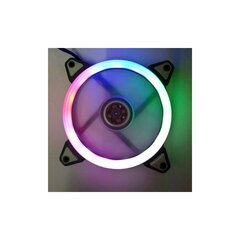 Ventilaator Fan Bandit 120 x 120 mm BanditPower BP-FSRRRGB Gaming RGB LED Rainbow Ring 4 kontaktiga Molex hind ja info | Arvuti ventilaatorid | kaup24.ee