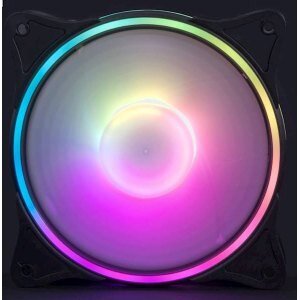 Ventilaator 120 x 120 mm BanditPower BP-FSRILRRGB Gaming RGB LED Rainbow 2 Ring 4 Pin Molex цена и информация | Arvuti ventilaatorid | kaup24.ee