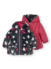 Детская куртка BOBOLI Reversible Print Red 520235553 цена и информация | Куртки, пальто для девочек | kaup24.ee