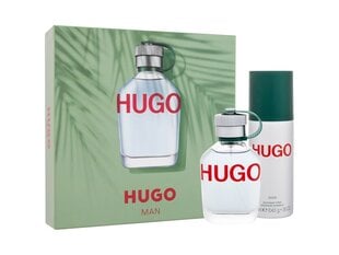 Komplekt meestele Hugo Boss Hugo Man: EDT, 75 ml + pihustatav deodorant, 150 ml hind ja info | Meeste parfüümid | kaup24.ee