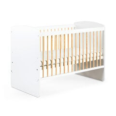 Детская кровать Klups Hen Karolina II, 120x60, белый цвет цена и информация | Детские кроватки | kaup24.ee