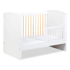 Детская кровать Klups Hen Karolina II, 120x60, белый цвет цена и информация | Детские кроватки | kaup24.ee