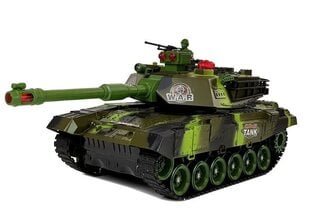 Raadio teel juhitav tank War Tank, roheline/must цена и информация | Игрушки для мальчиков | kaup24.ee