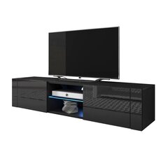 TV laud Elegant LED, must цена и информация | Тумбы под телевизор | kaup24.ee