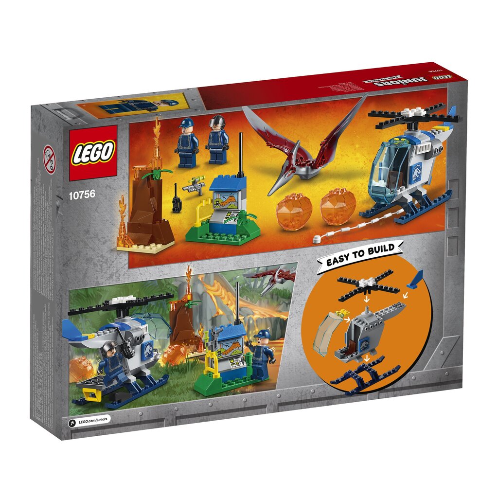 10756 LEGO® JUNIORS Põgenemine pteranodoonist цена и информация | Klotsid ja konstruktorid | kaup24.ee