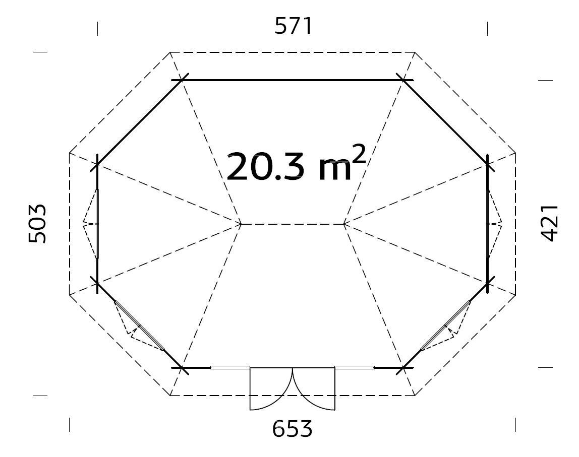 Aiapaviljon Hanna 20,3 m² pruuni puidukaitsega hind ja info | Kuurid ja aiamajad | kaup24.ee