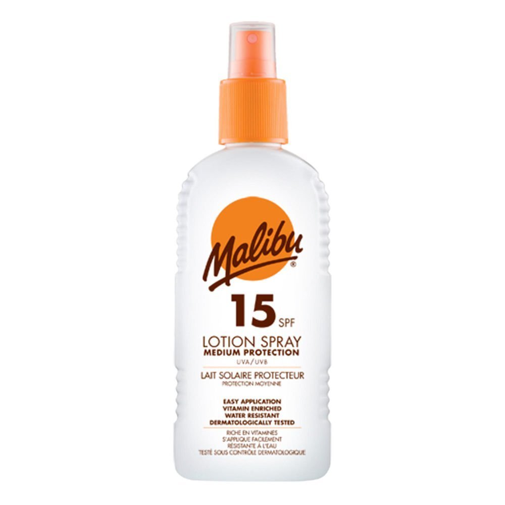 Päikesekaitse sprei Malibu SPF 15 200 ml hind ja info | Päikesekreemid | kaup24.ee