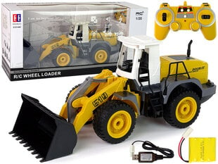 Kaugjuhitav ekskavaator R/C Wheel Loader, kollane hind ja info | Poiste mänguasjad | kaup24.ee