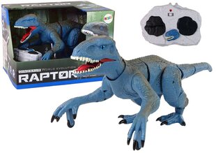 Dinosaurus heli- ja valgusefektidega, pult, Raptor, sinine hind ja info | Poiste mänguasjad | kaup24.ee
