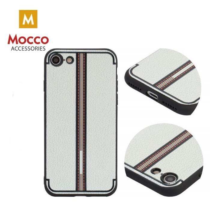 Kaitseümbris Mocco Trendy Grid And Stripes Silicone Back Case Apple iPhone X White (Pattern 3) hind ja info | Telefoni kaaned, ümbrised | kaup24.ee