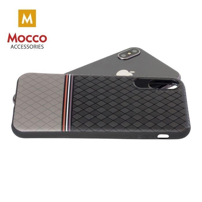 Kaitseümbris Mocco Trendy Grid And Stripes Silicone Back Case Apple iPhone 7 Plus / 8 Plus Grey (Pattern 2) hind ja info | Telefoni kaaned, ümbrised | kaup24.ee