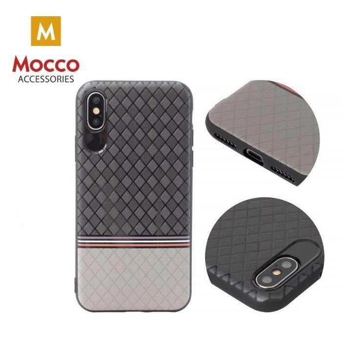 Kaitseümbris Mocco Trendy Grid And Stripes Silicone Back Case Apple iPhone 7 Plus / 8 Plus Grey (Pattern 2) hind ja info | Telefoni kaaned, ümbrised | kaup24.ee