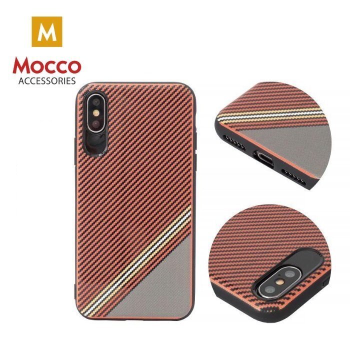 Kaitseümbris Mocco Trendy Grid And Stripes Silicone Back Case Apple iPhone 7 Plus / 8 Plus Red (Pattern 1) hind ja info | Telefoni kaaned, ümbrised | kaup24.ee