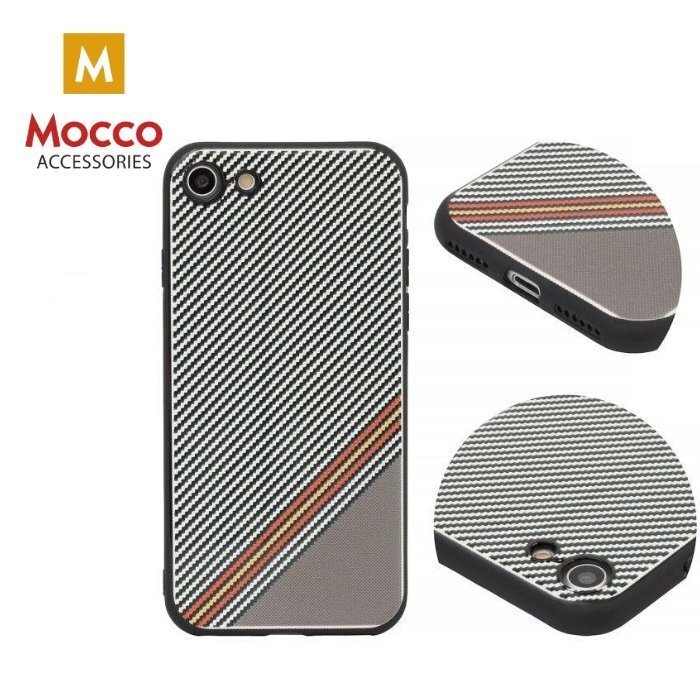 Kaitseümbris Mocco Trendy Grid And Stripes Silicone Back Case Apple iPhone 7 Plus / 8 Plus White (Pattern 1) цена и информация | Telefoni kaaned, ümbrised | kaup24.ee