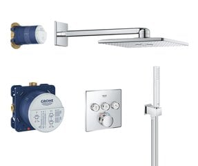 Grohe GROHTHERM SmartControl + Rainshower 310 SmartActive Cube скрытая термостатическая система, 34706000 цена и информация | Душевые комплекты и панели | kaup24.ee