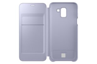 Samsung Galaxy J6 Wallet Case Violet hind ja info | Telefoni kaaned, ümbrised | kaup24.ee