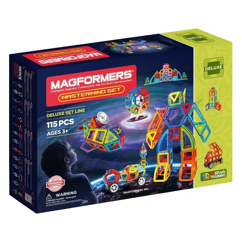 MAGFORMERS 005-710012 MASTERMIND KOMPLEKT – 115 ELEMENTI цена и информация | Klotsid ja konstruktorid | kaup24.ee