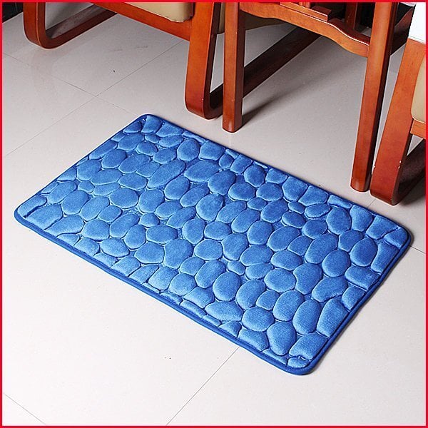 Vaip Memory foam Benedomo Deep blue, 60x100 cm hind ja info | Vannitoa sisustuselemendid ja aksessuaarid | kaup24.ee