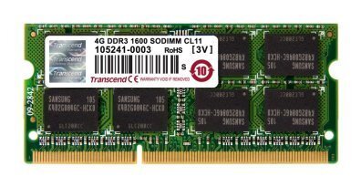 Operatiivmälu Transcend SODIMM, 4GB, 1600MHz, DDR3, CL11 цена и информация | Operatiivmälu (RAM) | kaup24.ee