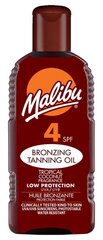 Pruunistav päevitusõli Malibu SPF 4 200 ml цена и информация | Кремы от загара | kaup24.ee