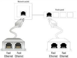 Delock - Адаптер LAN 1xRJ45/2xRJ45 Ethernet цена и информация | Адаптеры и USB-hub | kaup24.ee
