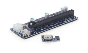 Gembird PCI Express Riser Card 6pin Power цена и информация | Аксессуары для компонентов | kaup24.ee