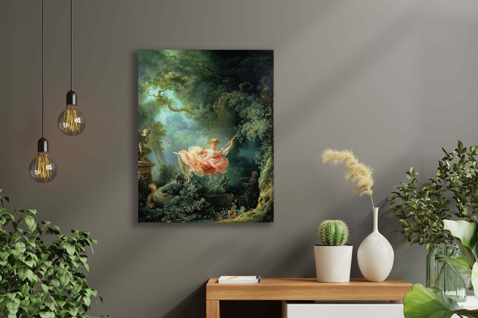 Reproduktsioon "Kiik" (Jean-Honoré Fragonard), 30x40 cm цена и информация | Seinapildid | kaup24.ee