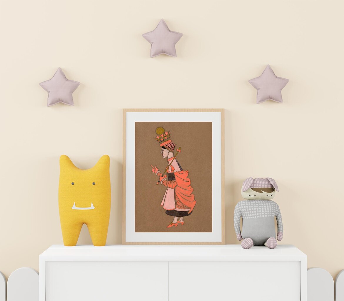 Vanaaegne plakat lastele Alice Imedemaal: Punane kuninganna, 59x84 cm (A1) hind ja info | Seinapildid | kaup24.ee