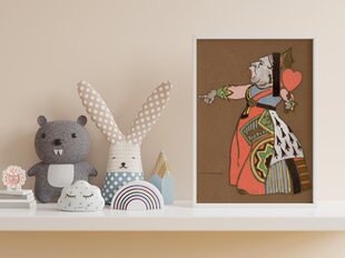 Винтажный плакат для детей Алиса в стране чудес: Королева Червей, 59x84 см (A1), цена и информация | Картины, живопись | kaup24.ee
