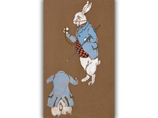 Vanaaegne plakat lastele Alice Imedemaal: Märtsijänes, 59x84 cm (A1) цена и информация | Картины, живопись | kaup24.ee