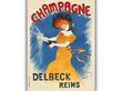 Vintage plakat Champagne, 59x84 cm (A1) hind ja info | Seinapildid | kaup24.ee