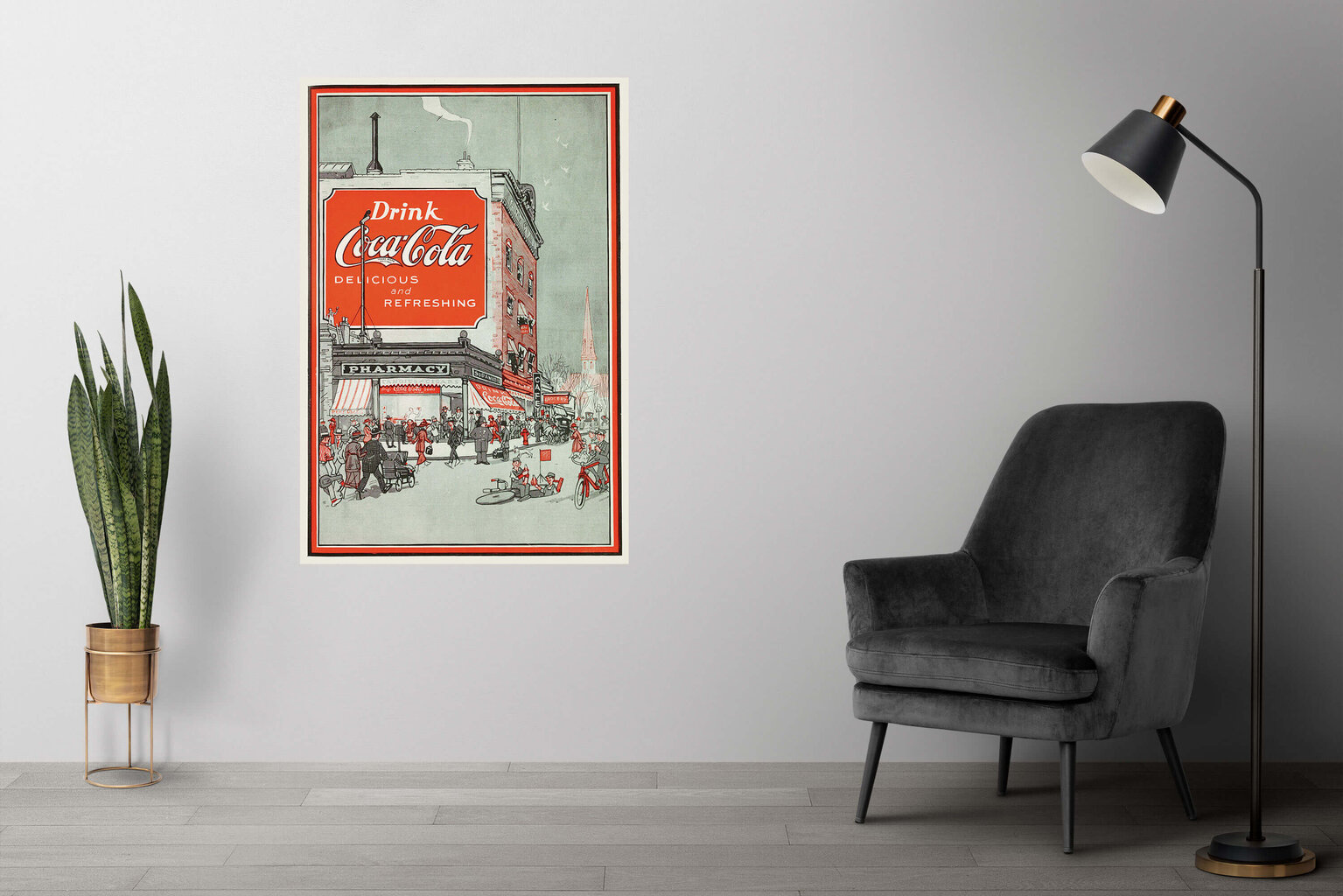 Vintage plakat Coca-Cola, 59x84 cm (A1) hind ja info | Seinapildid | kaup24.ee