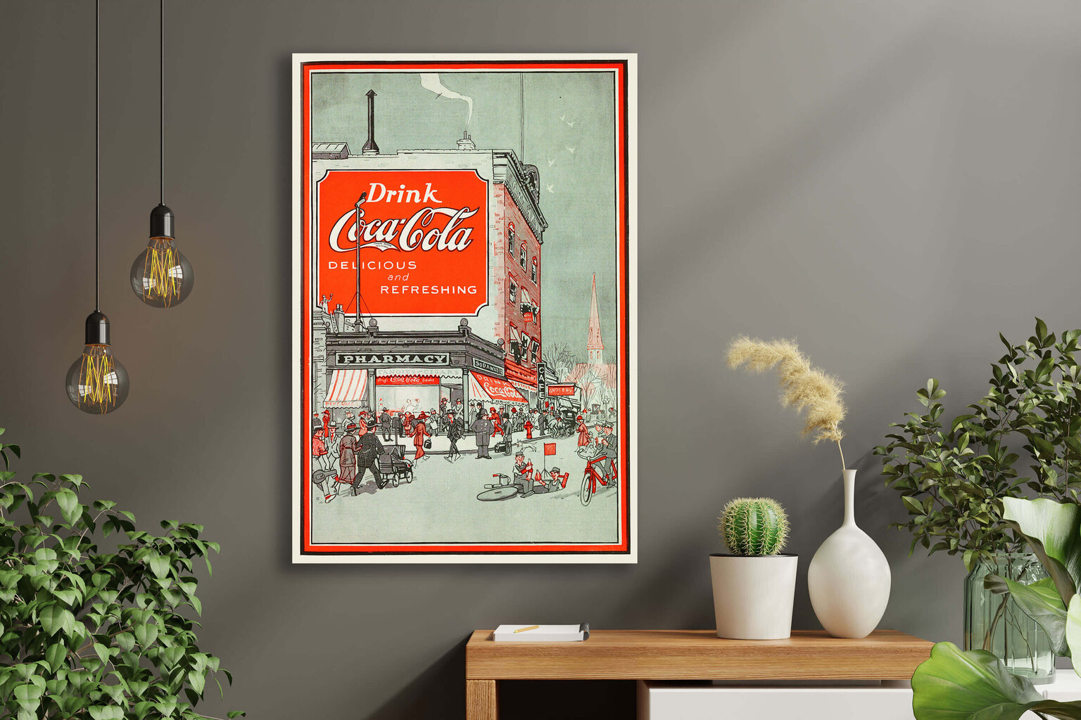 Vintage plakat Coca-Cola, 59x84 cm (A1) hind ja info | Seinapildid | kaup24.ee