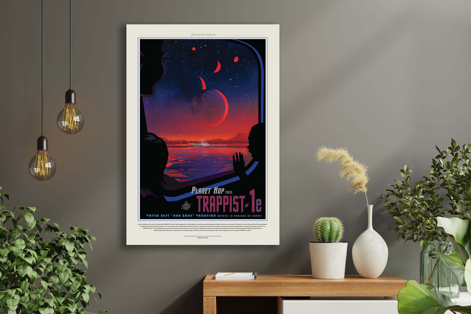 Plakat NASA: Trappist 1d, 59x84 cm (A1) hind ja info | Seinapildid | kaup24.ee