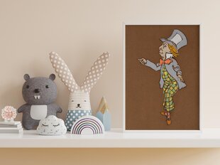 Винтажный плакат для детей Алиса в стране чудес: Шляпник, 42x59 см (A2), цена и информация | Картины, живопись | kaup24.ee