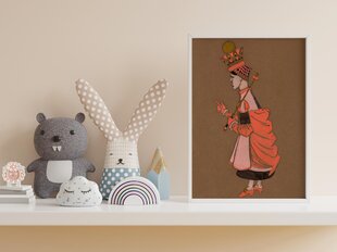 Vanaaegne plakat lastele Alice Imedemaal: Punane kuninganna, 42x59 cm (A2) цена и информация | Картины, живопись | kaup24.ee