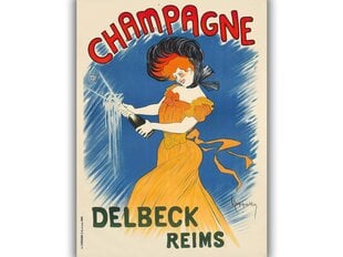 Vintage plakat Champagne, 42x59 cm (A2) hind ja info | Seinapildid | kaup24.ee