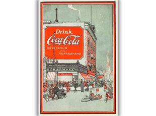 Винтажный плакат Кока-Кола, 42x59 см (А2), цена и информация | Картины, живопись | kaup24.ee