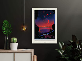 Плакат НАСА: Траппист 1д, 42х59 см (А2), цена и информация | Картины, живопись | kaup24.ee