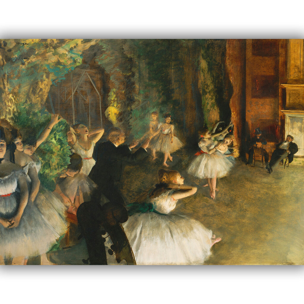 Reproduktsioon Balletiproov, Edgar Degas, 80x65 cm hind ja info | Seinapildid | kaup24.ee