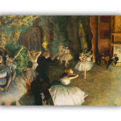 Reproduktsioon Balletiproov, Edgar Degas, 100x80 cm hind ja info | Seinapildid | kaup24.ee