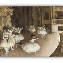 Reproduktsioon Balletiproov laval, Edgar Degas, 40x35 cm hind ja info | Seinapildid | kaup24.ee