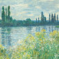 Reproduktsioon „Seine'i kallas“ (Claude Monet), 100x70 cm hind ja info | Seinapildid | kaup24.ee