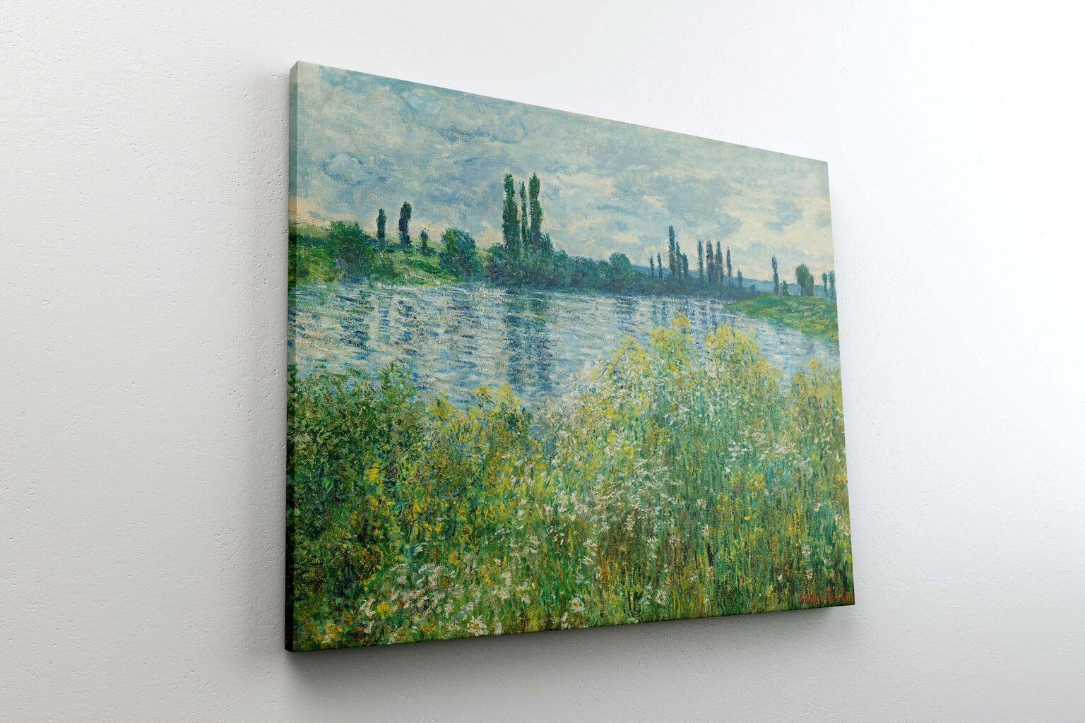 Reproduktsioon „Seine'i kallas“ (Claude Monet), 100x70 cm hind ja info | Seinapildid | kaup24.ee