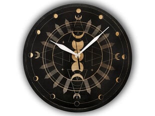Настенные часы Оккультная Луна, 40 см - Wolf Kult цена и информация | Часы | kaup24.ee