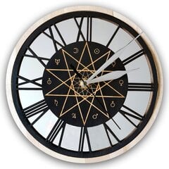 Настенные часы с зеркалом Алхимия, 28 см - Wolf Kult цена и информация | Часы | kaup24.ee